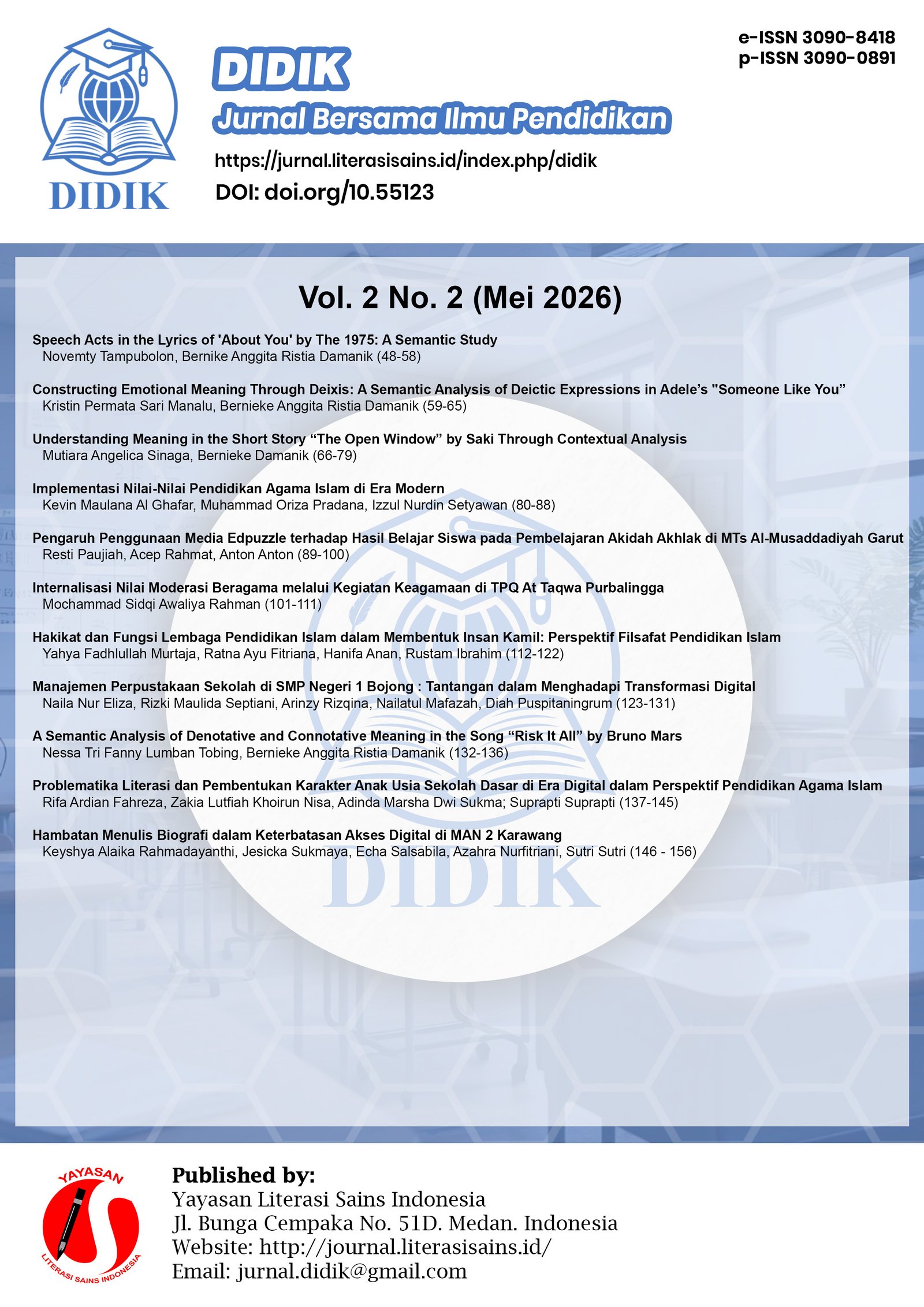 					View Vol. 2 No. 2 (2026): Mei 2026
				