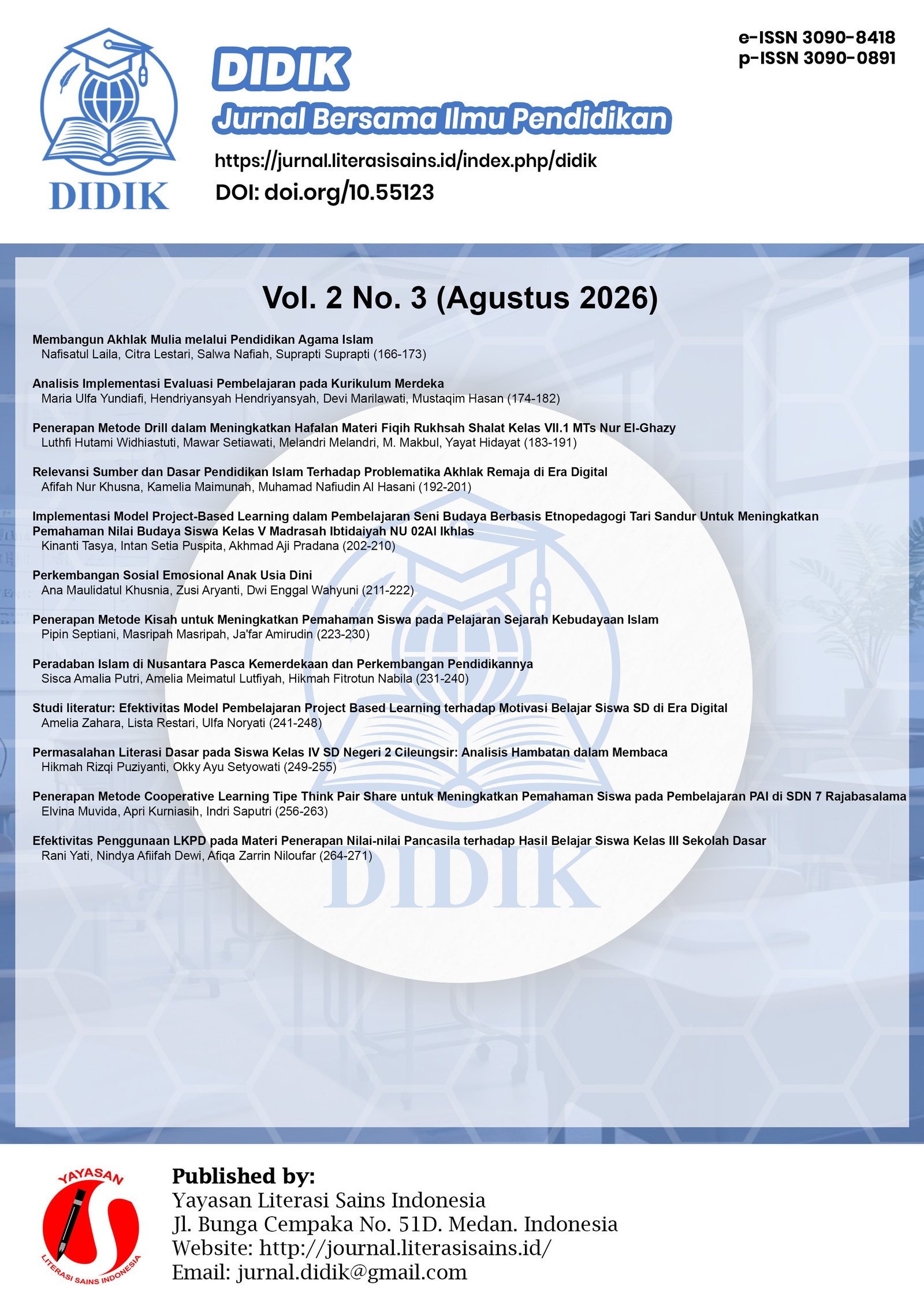 					View Vol. 2 No. 3 (2026): Agustus 2026
				